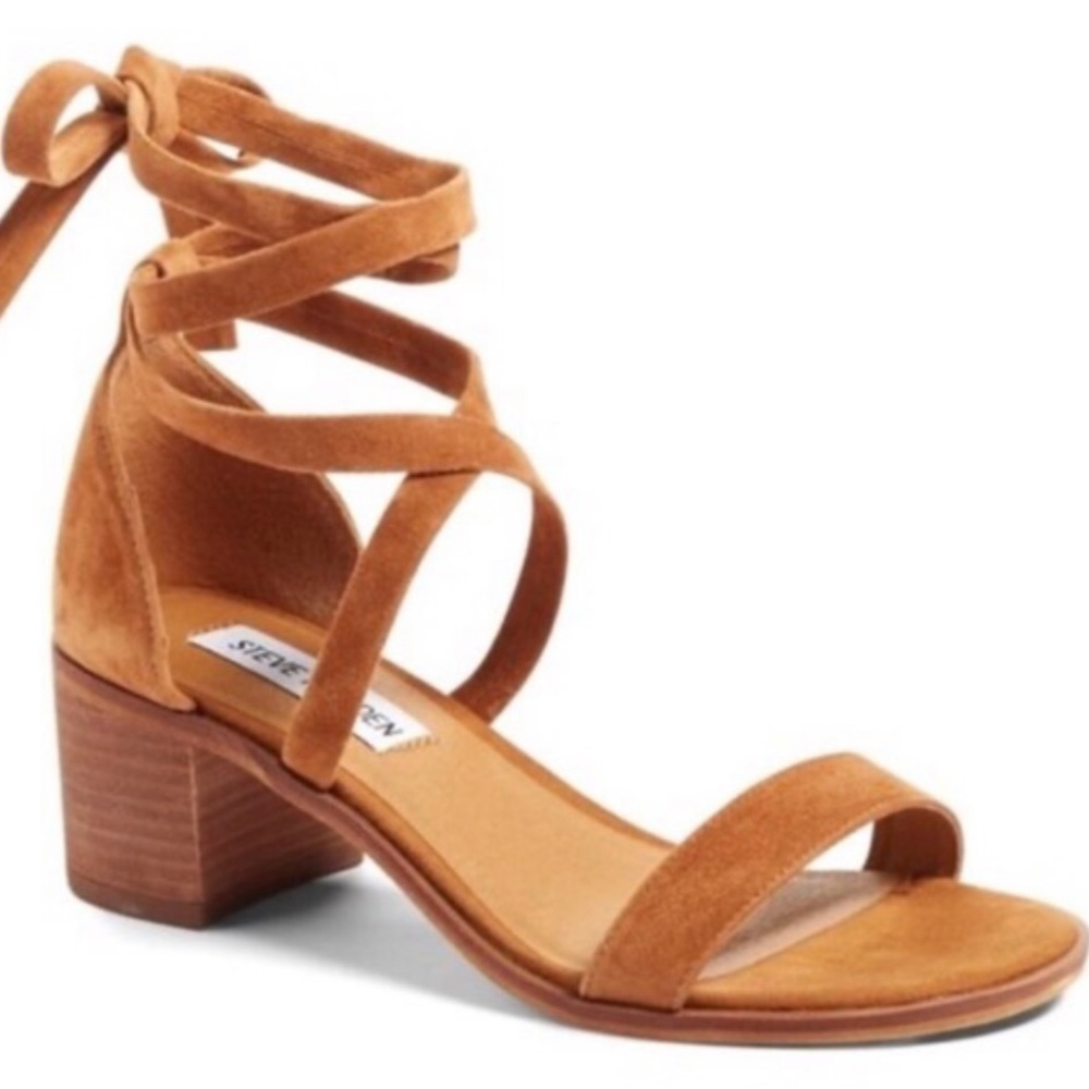 Steve Madden Rizzaa Tan Strappy Sandals